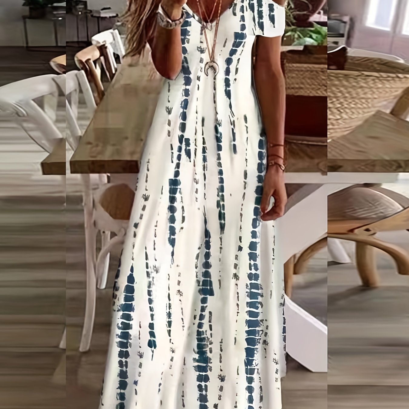 Floral Print Maxi Dress