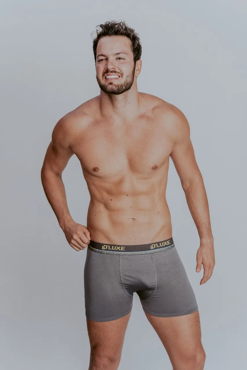 Men's Solid Color Boxer Briefs / Underwear Multipack