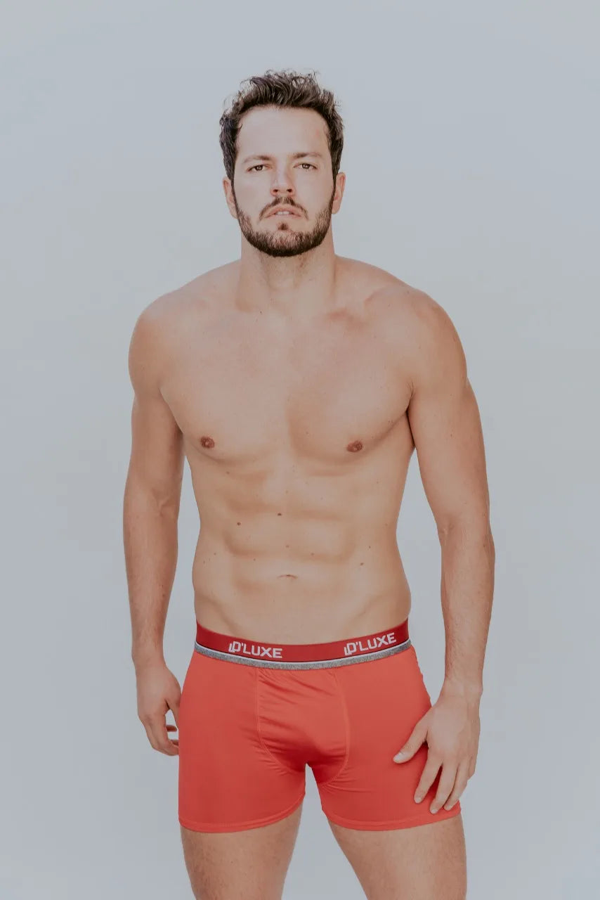 Men's Solid Color Boxer Briefs / Underwear Multipack