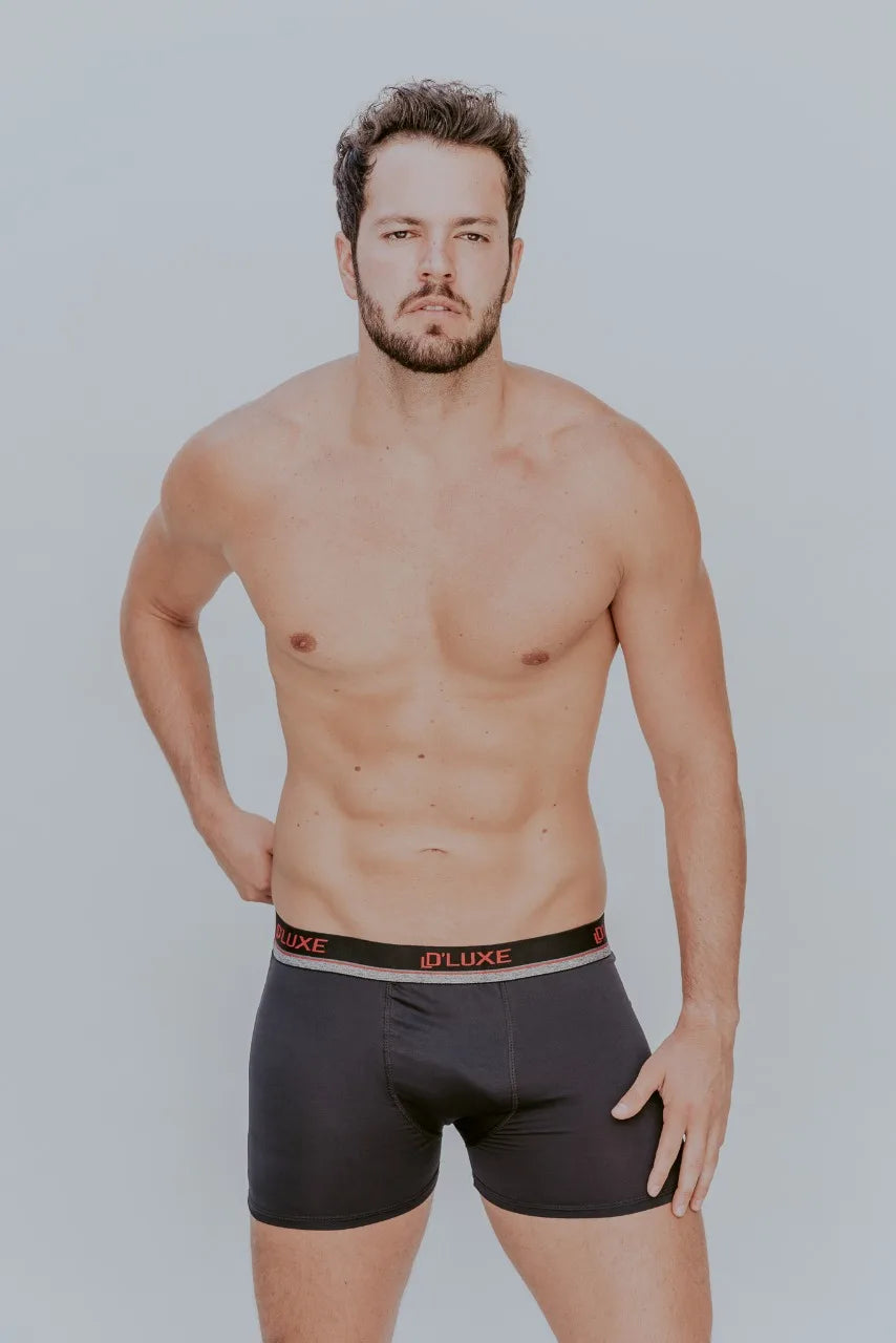 Men's Solid Color Boxer Briefs / Underwear Multipack