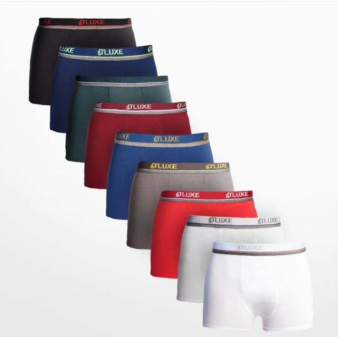 Men's Solid Color Boxer Briefs / Underwear Multipack
