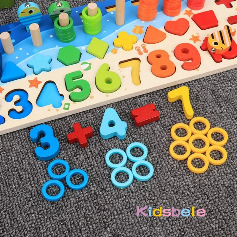 Montessori 5-in-1 Educational Counting Board
