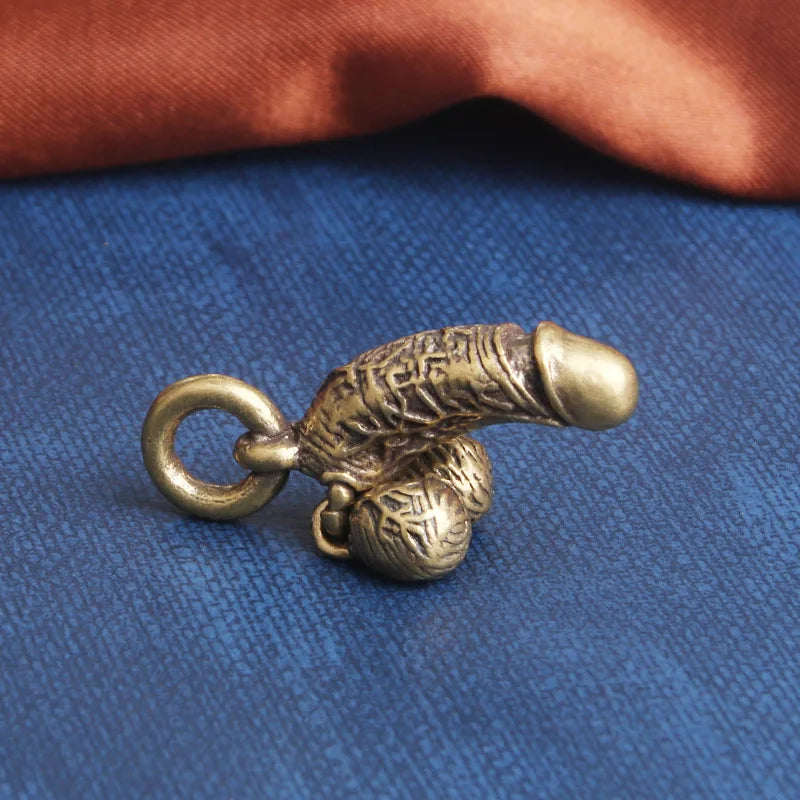Brass Man Penis Pendant