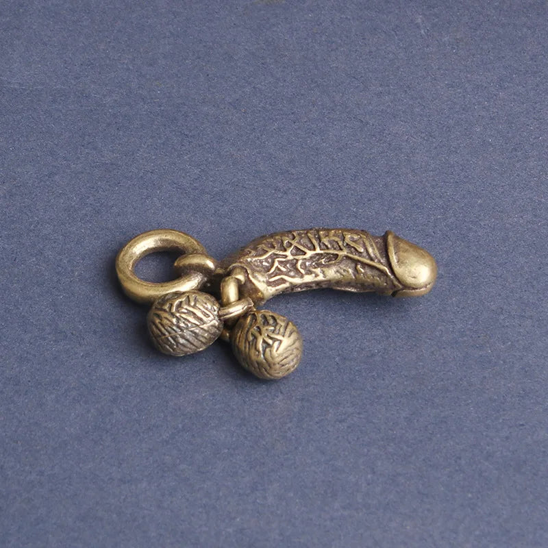 Brass Man Penis Pendant