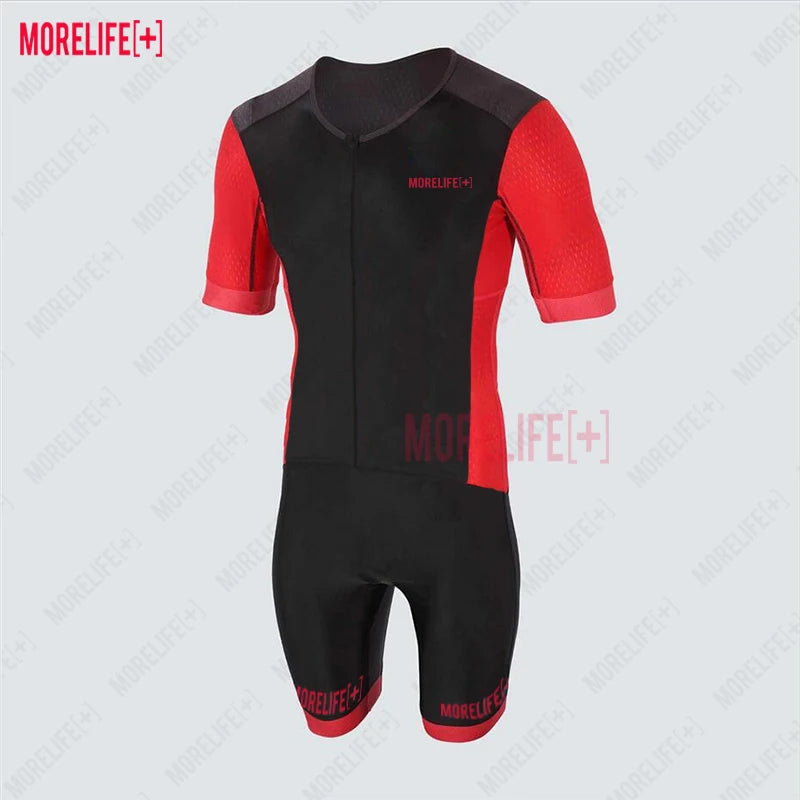 Men's Performance Triathlon/Cycling Skinsuit (Black Camo)