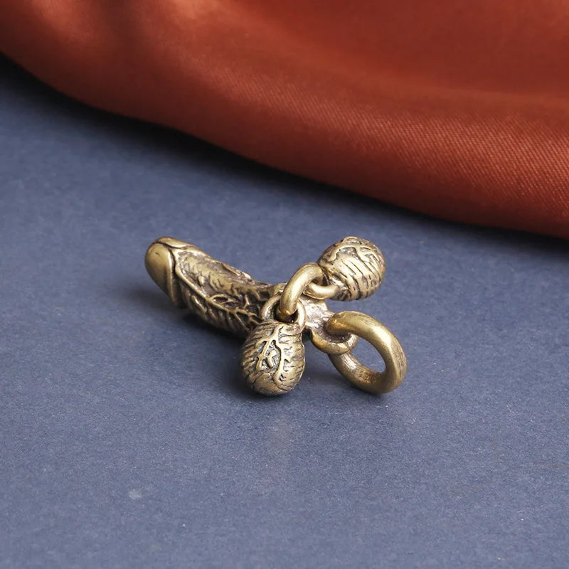 Brass Man Penis Pendant