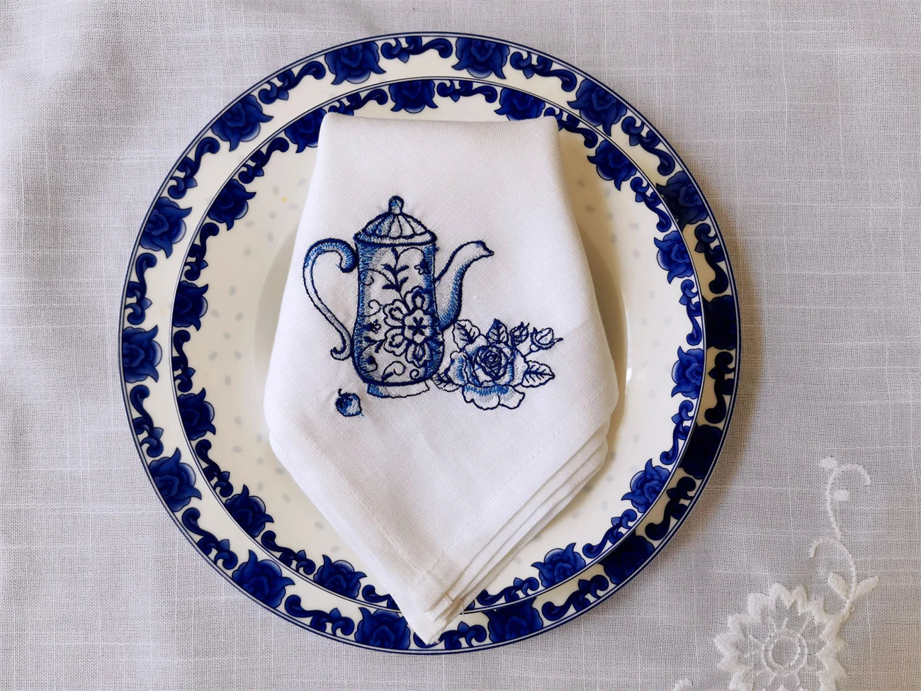 Camellia Home Blue White Elegant