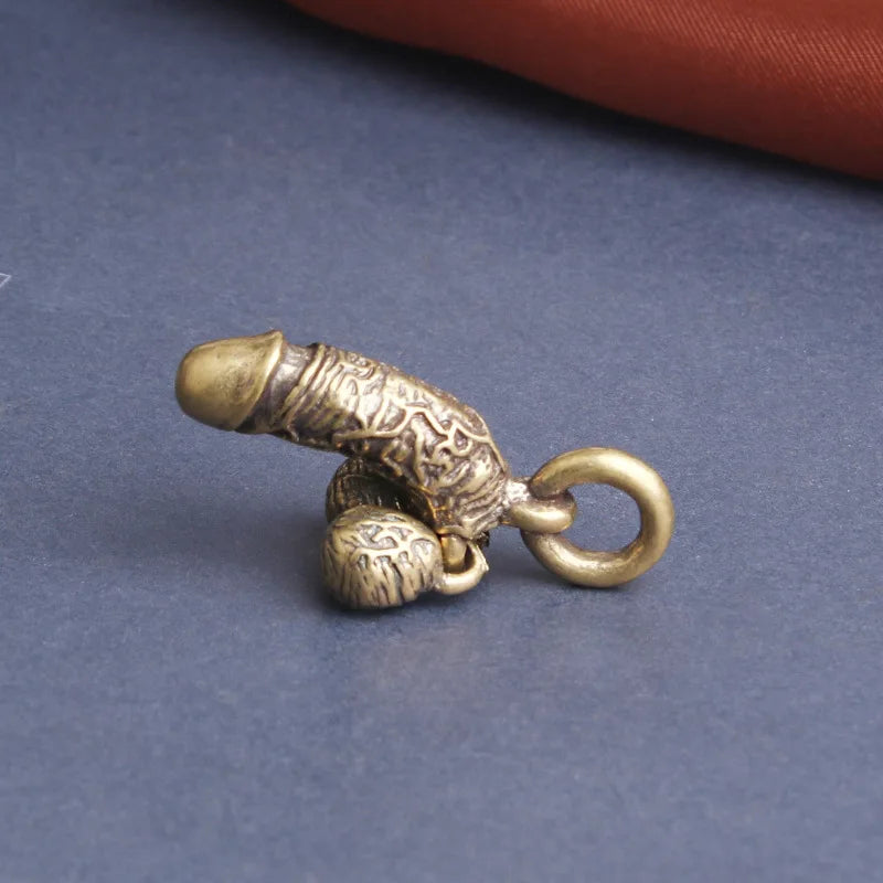 Brass Man Penis Pendant