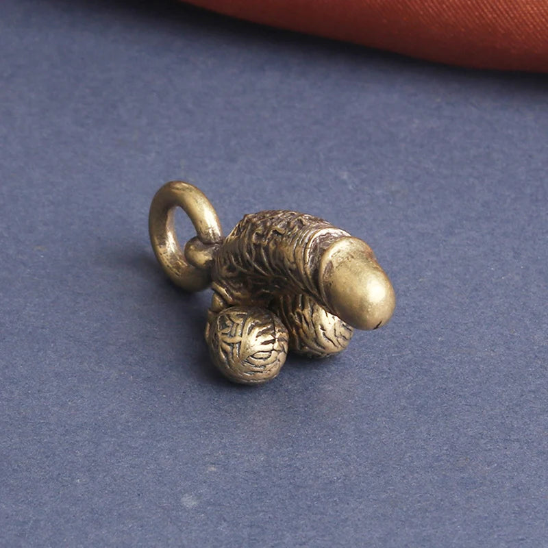 Brass Man Penis Pendant