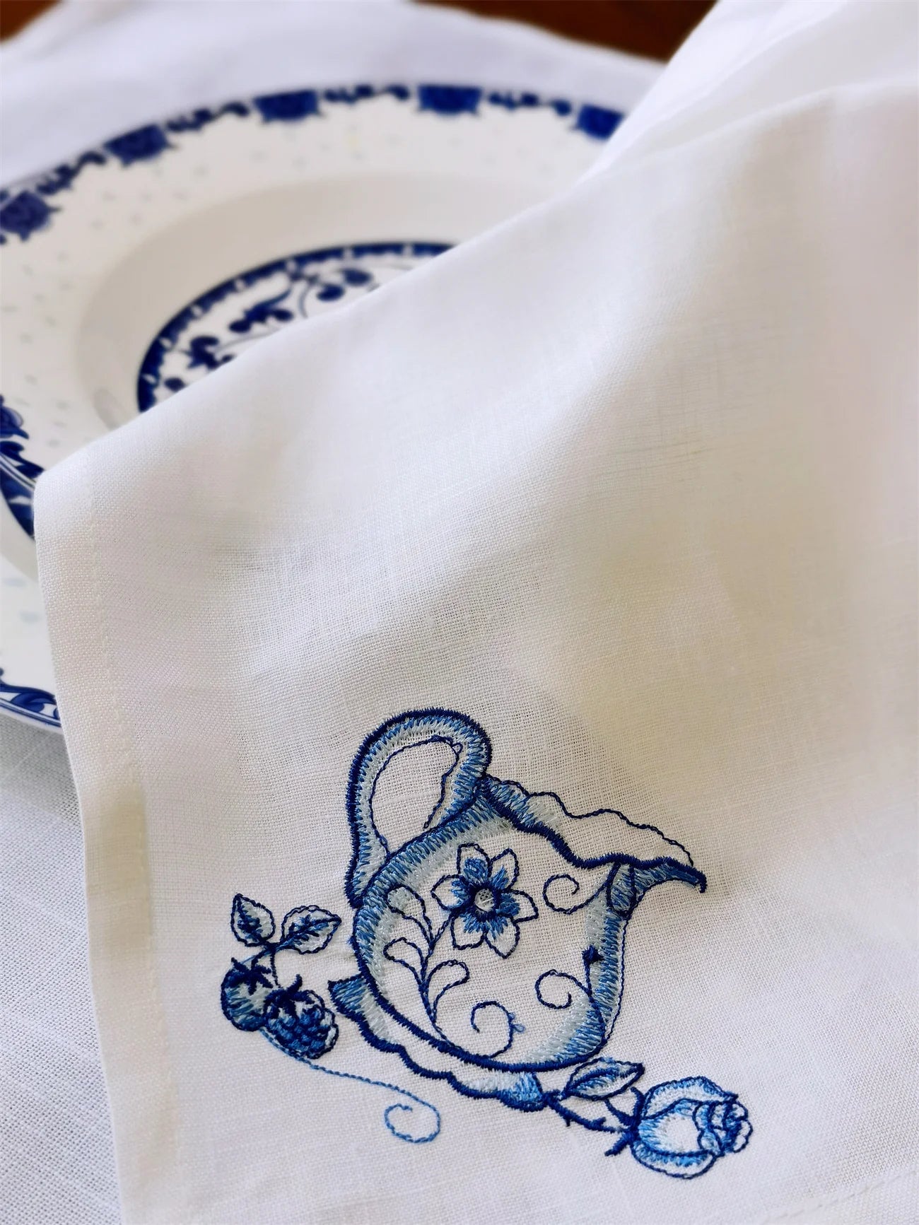 Camellia Home Blue White Elegant