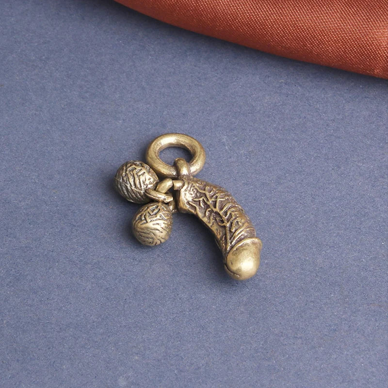Brass Man Penis Pendant