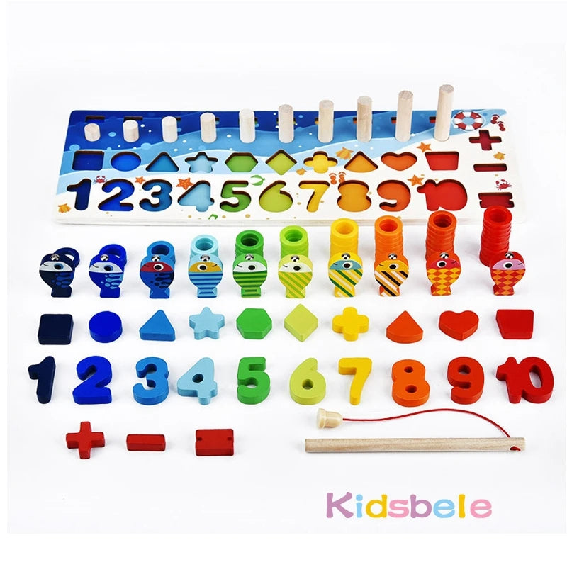 Montessori 5-in-1 Educational Counting Board