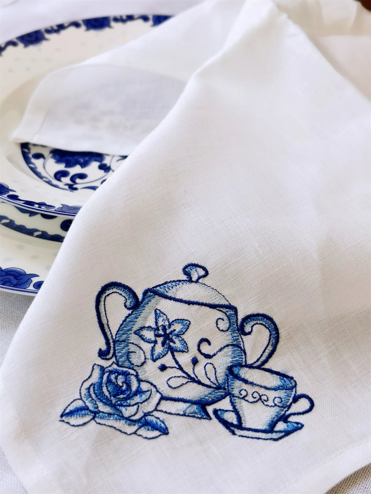 Camellia Home Blue White Elegant