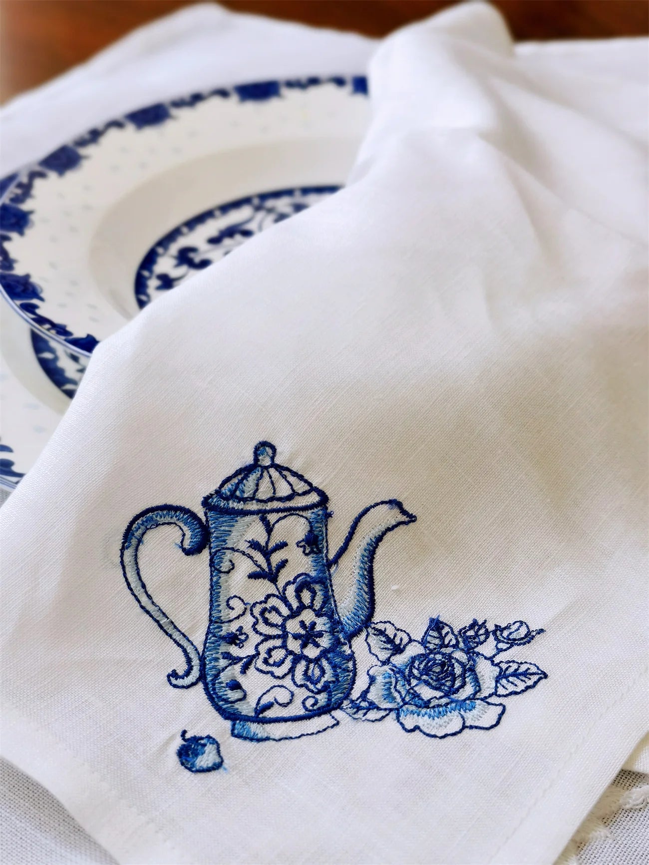 Camellia Home Blue White Elegant