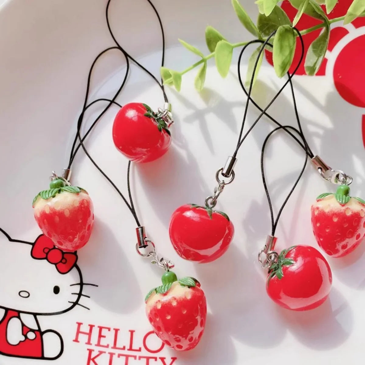 Cherry Hello Kitty Keychain
