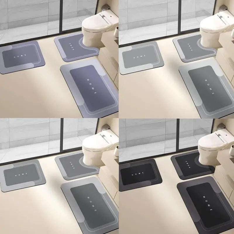 Geometric Bath Mat Set