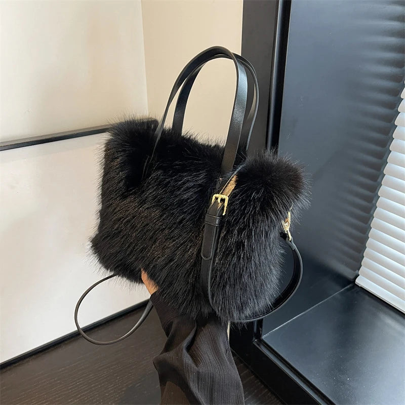 Furry Heart Novelty Handbag