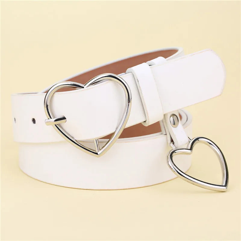 Heart Buckle Statement Belt