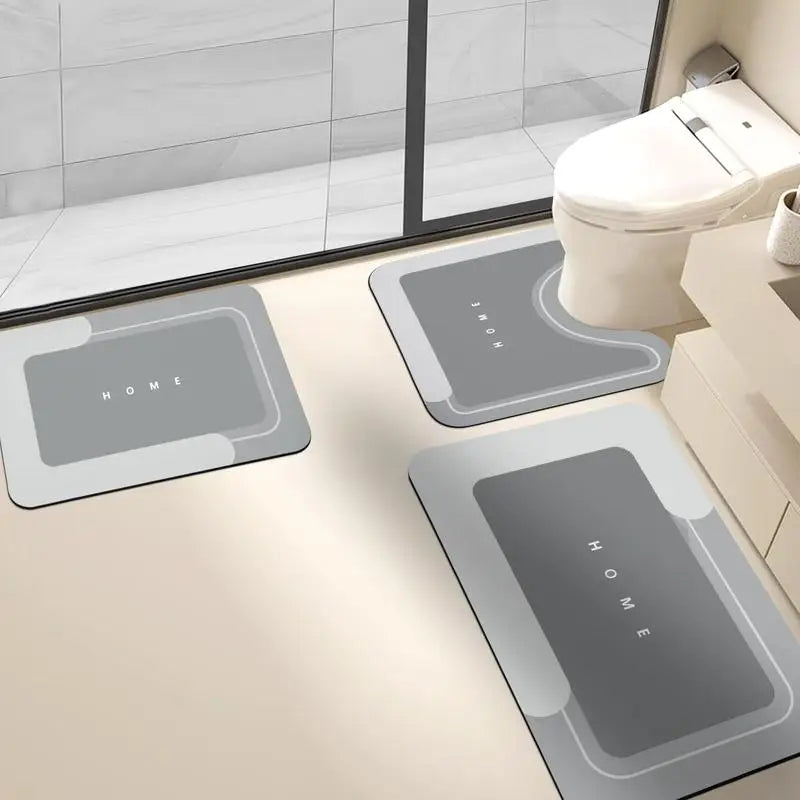 Geometric Bath Mat Set