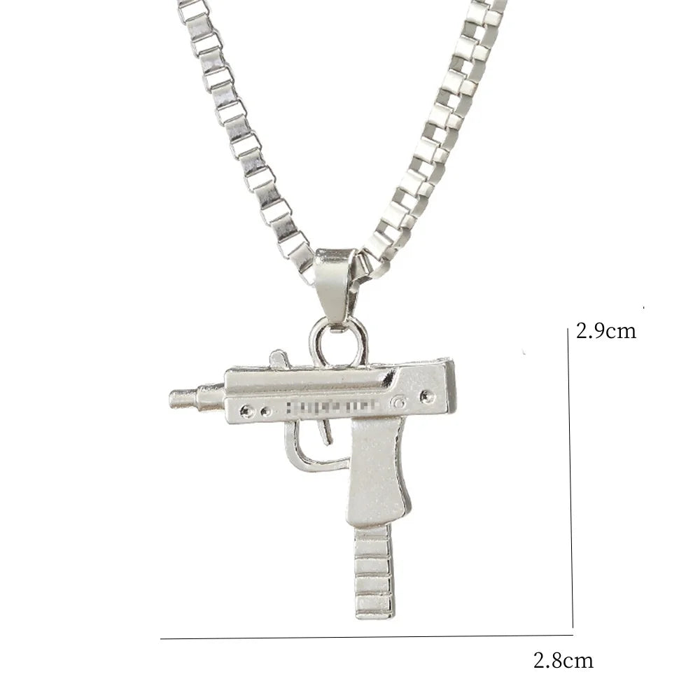 ﻿ Detailed Firearm Pendant Chain