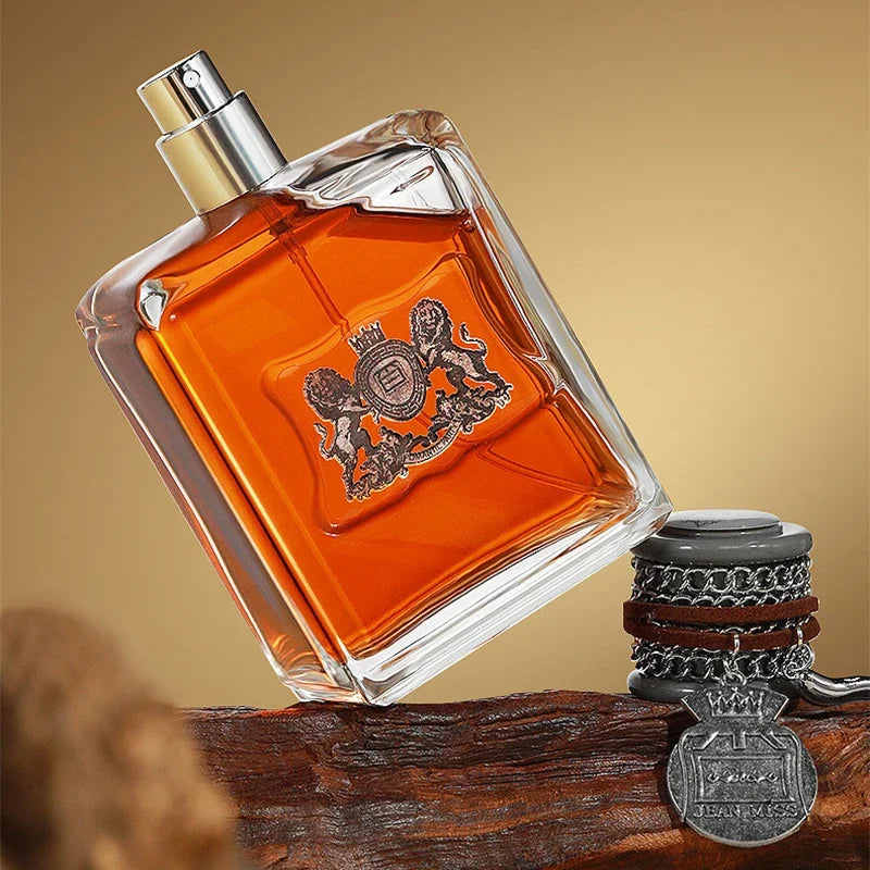 Ornate Amber Eau de Parfum Bottle (Royal/Vintage Style)