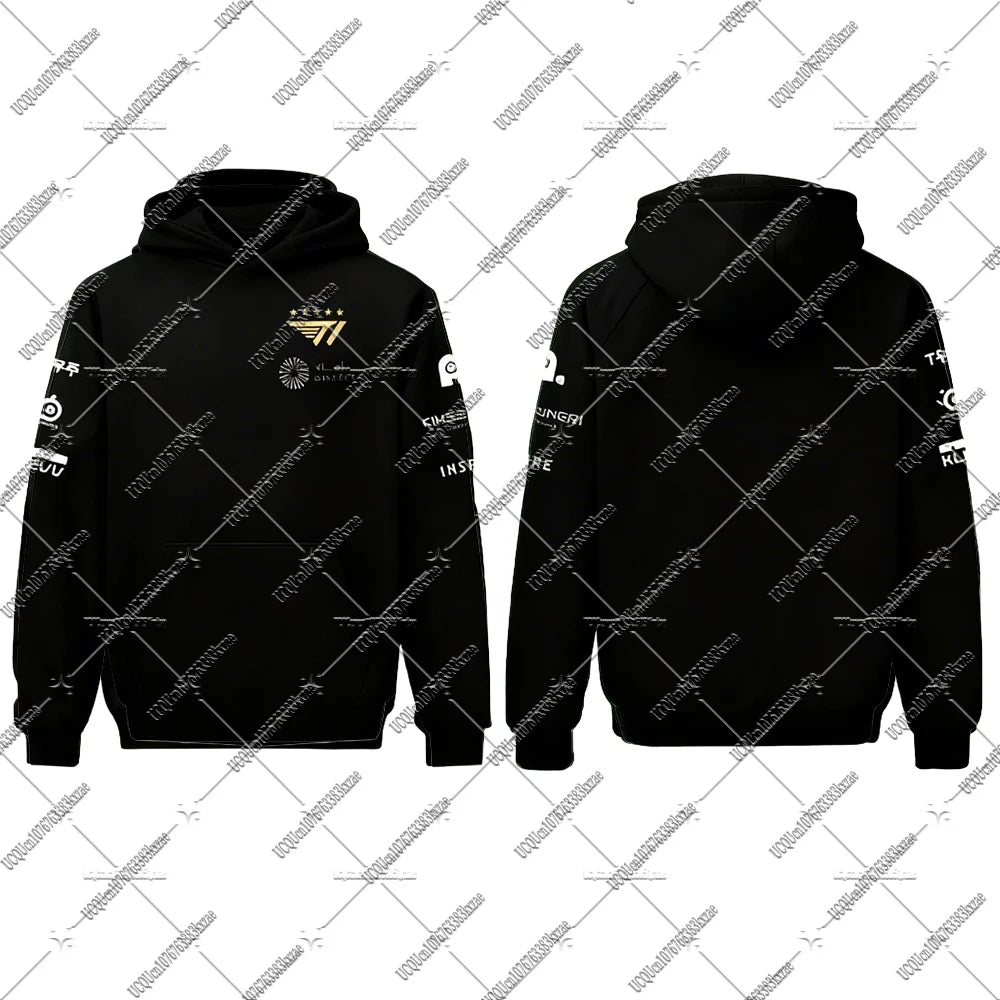 2025 New Esports Team Uniform Hoodies Long Sleeve Sweatshirts World Finals Pullover T1 Team Uniform Fans Clothing Male Outfits