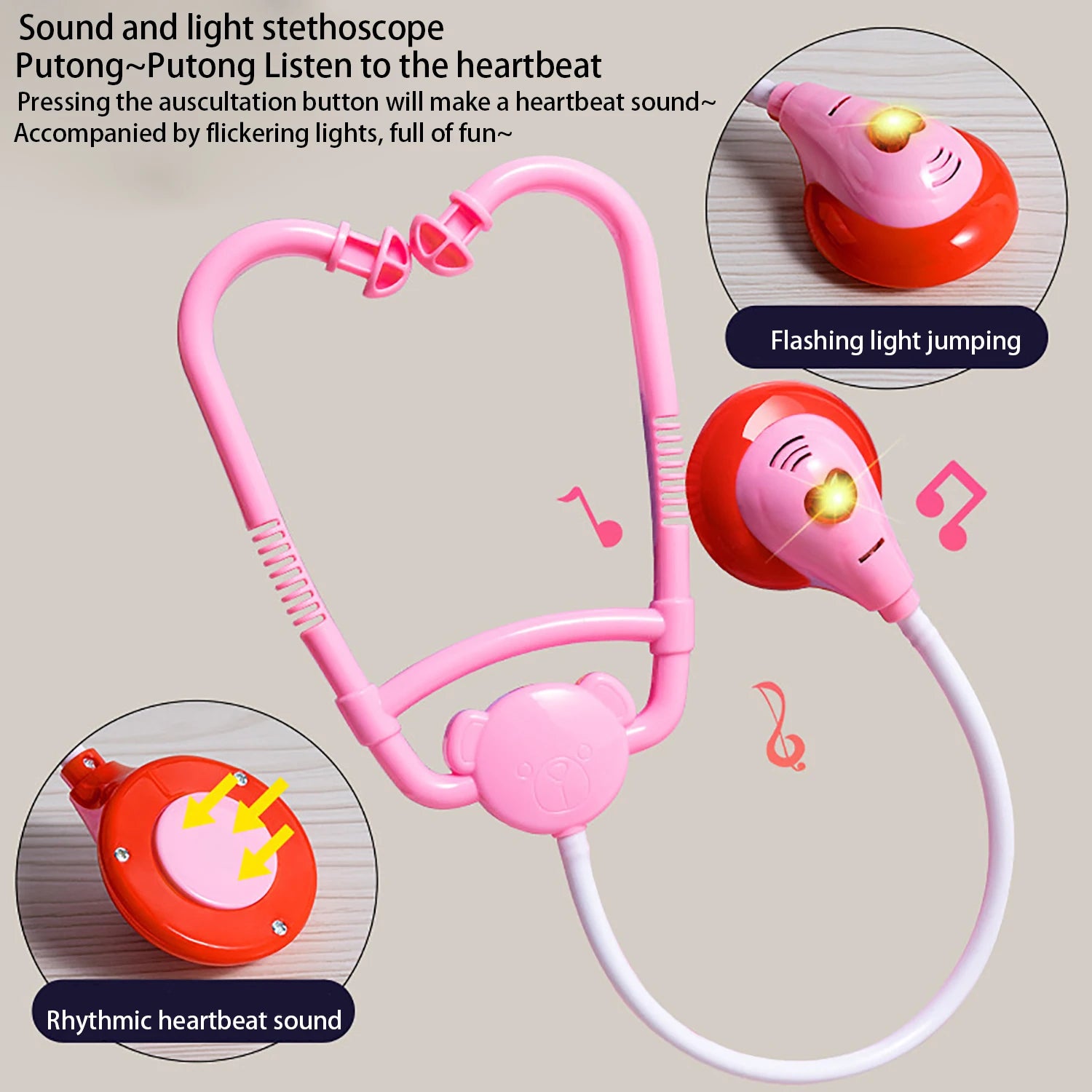 Children's doctor toy set, toolbox, medical play