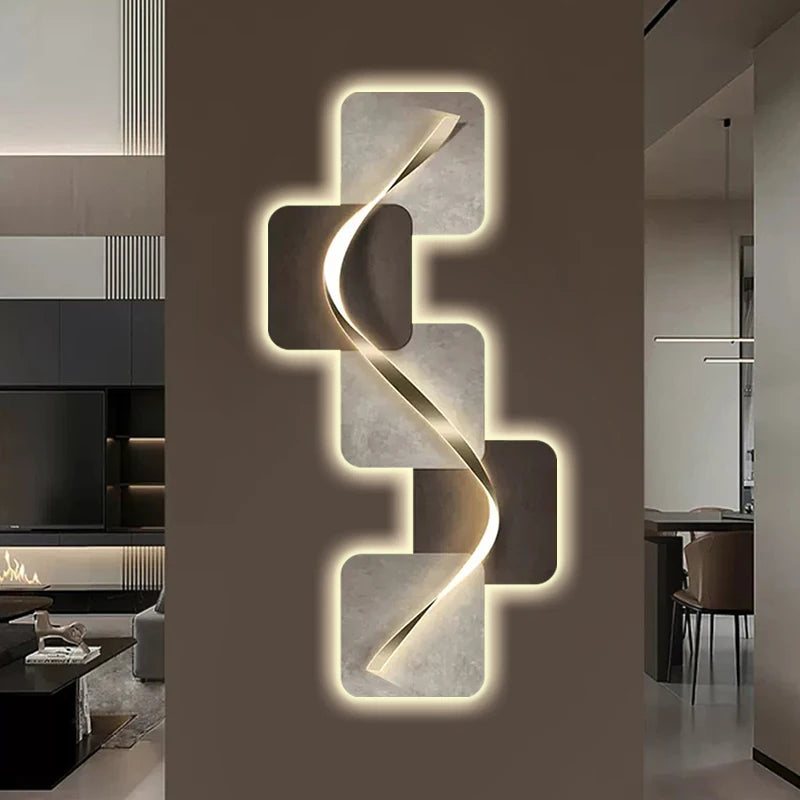 Luxury Abstract LED Wall Sconce