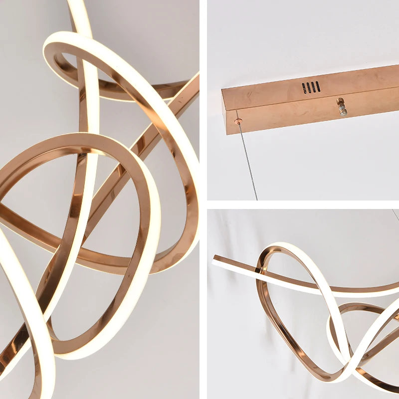 Modern Abstract LED Chandelier