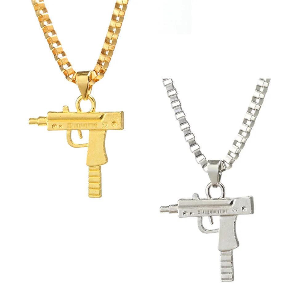 ﻿ Detailed Firearm Pendant Chain