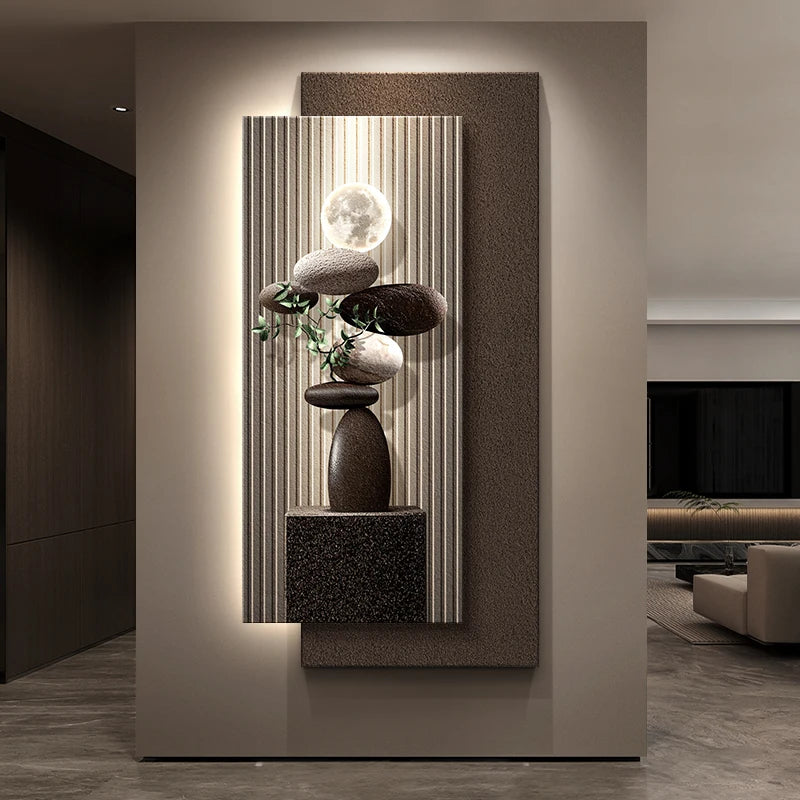 Modern Abstract LED Ribbon Chandelier