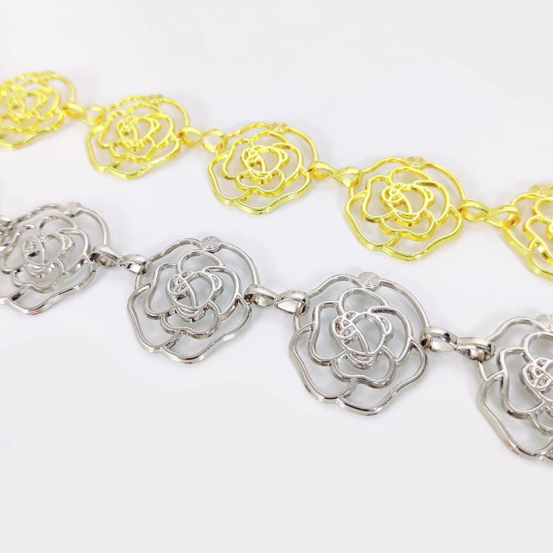 Filigree Rose Gold Chain Belt