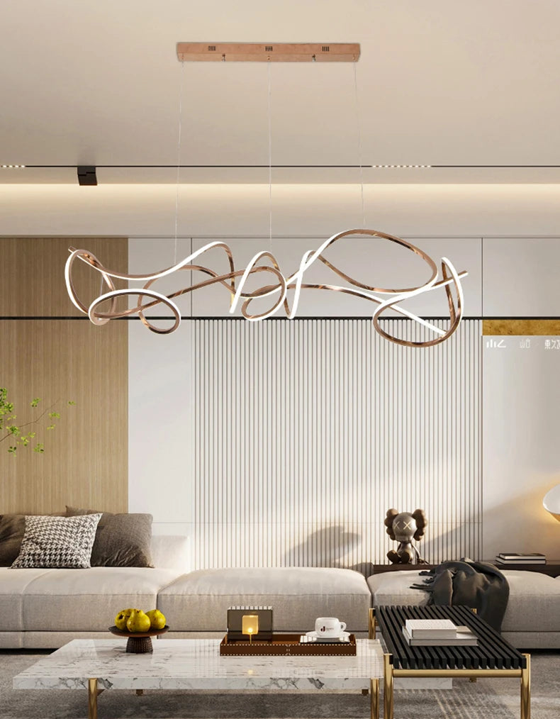 Modern Abstract LED Chandelier