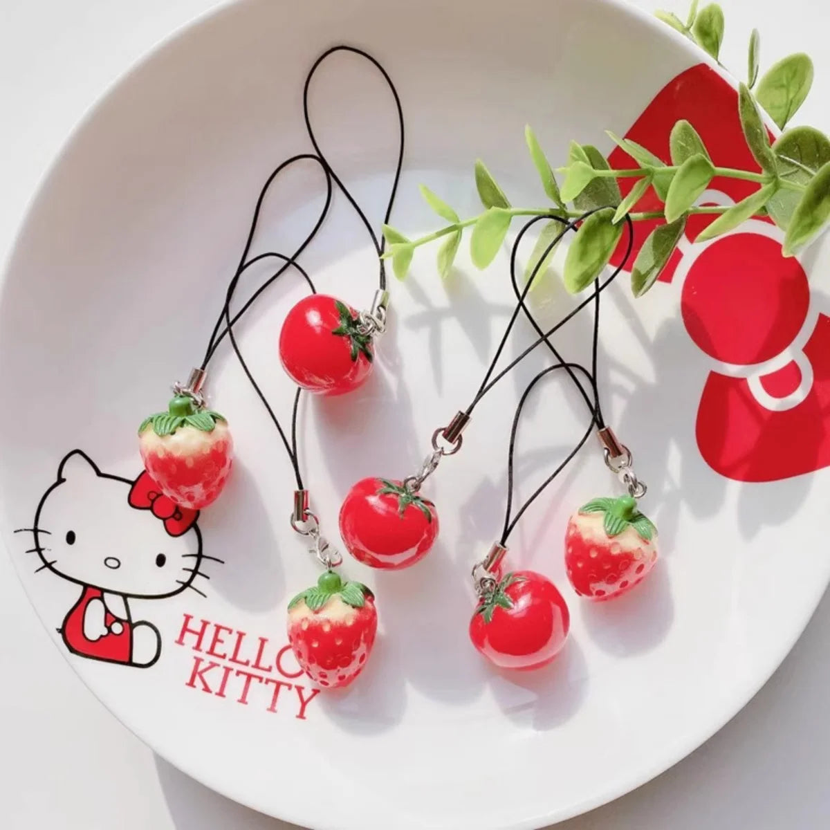 Cherry Hello Kitty Keychain