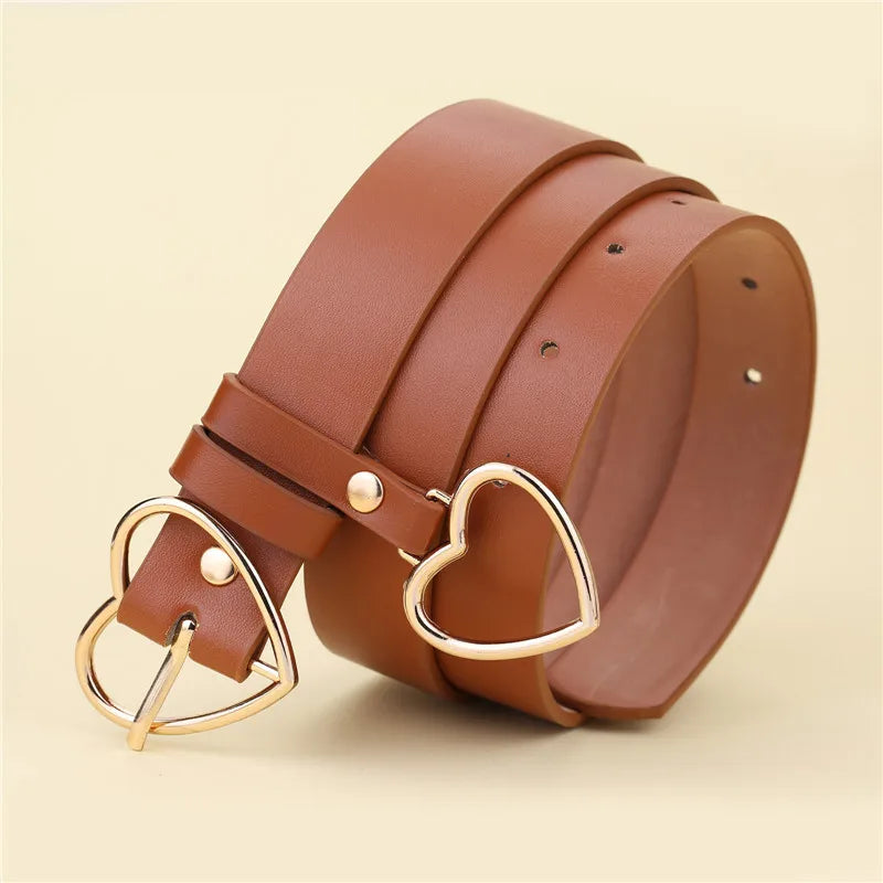 Heart Buckle Statement Belt