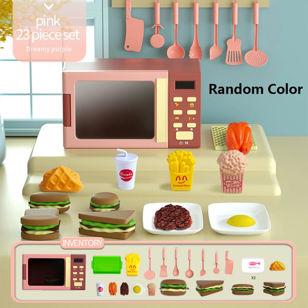 Electronic Microwave Oven & Comprehensive Food Set