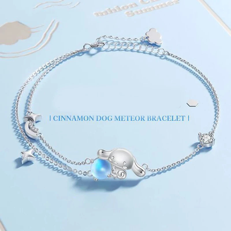 Dainty Silver Cinnamoroll Meteor Bracelet