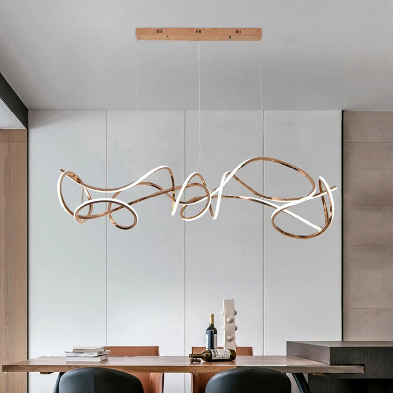 Modern Abstract LED Chandelier