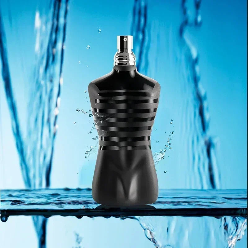 Iconic Sculptural Men's Fragrance Bottle (Navy/Black)