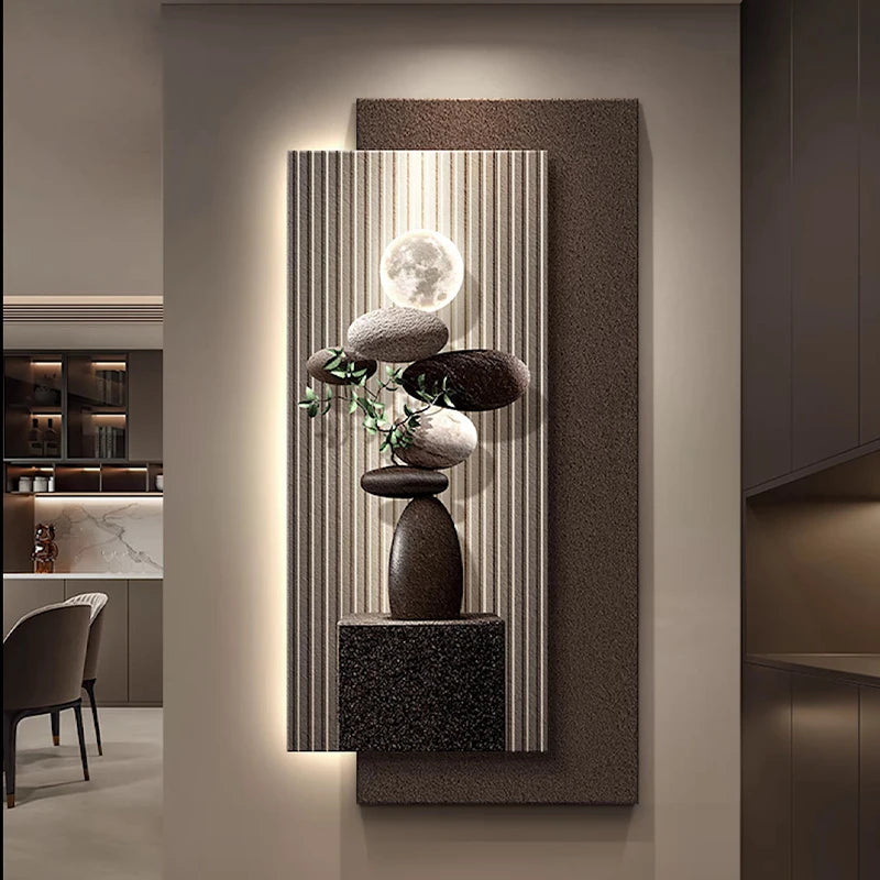 Modern Abstract LED Ribbon Chandelier