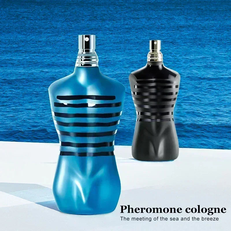 Iconic Sculptural Men's Fragrance Bottle (Navy/Black)