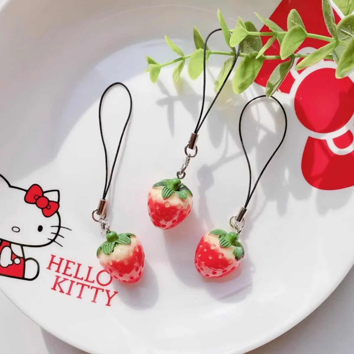 Cherry Hello Kitty Keychain