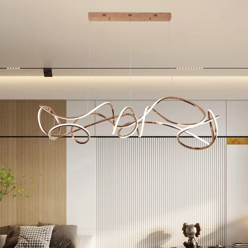 Modern Abstract LED Chandelier