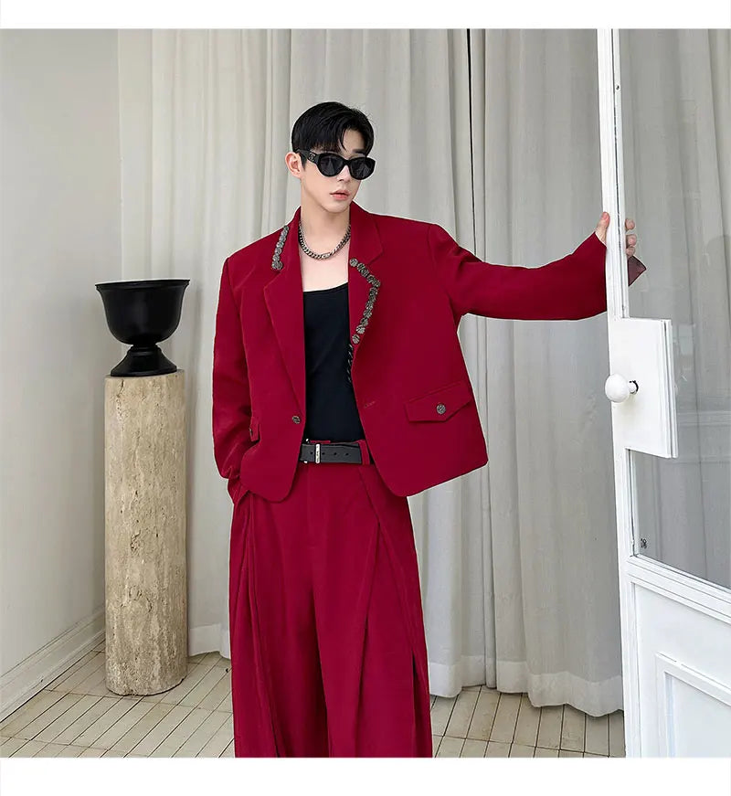 Statement Red Oversized Suit