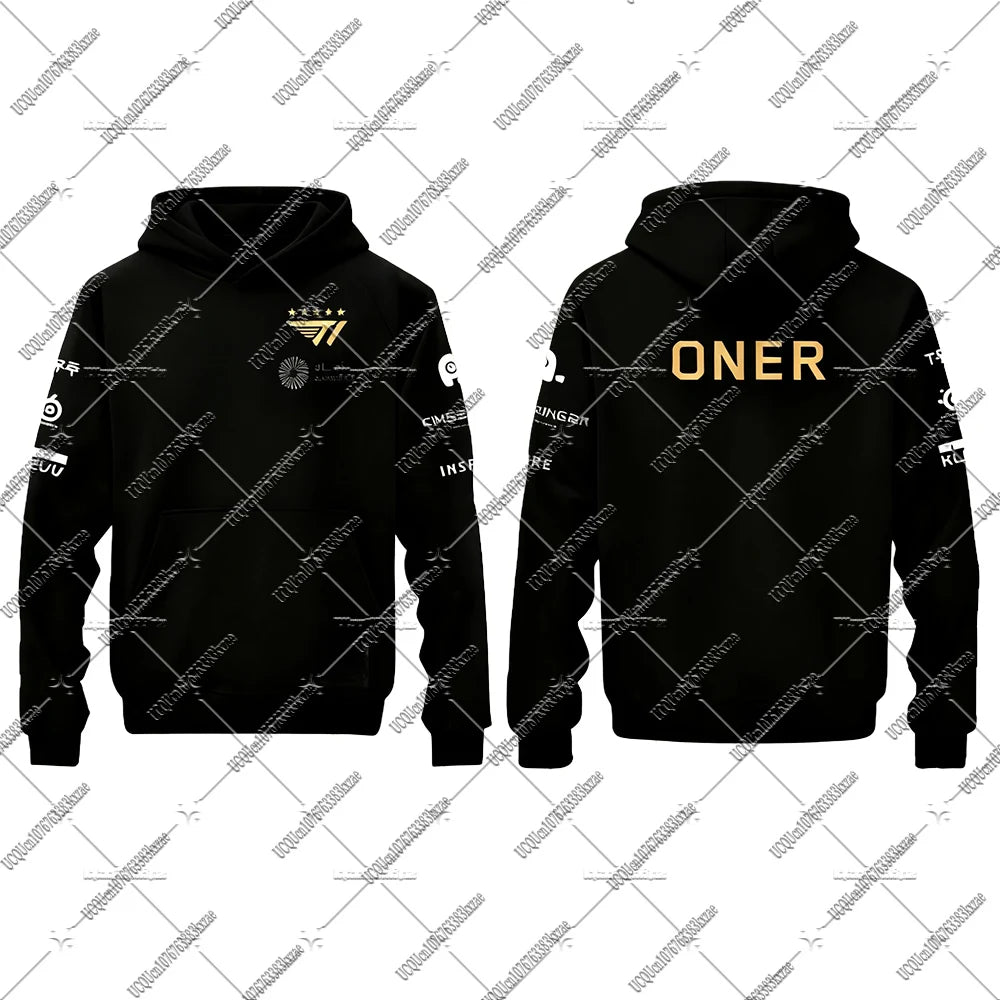 2025 New Esports Team Uniform Hoodies Long Sleeve Sweatshirts World Finals Pullover T1 Team Uniform Fans Clothing Male Outfits