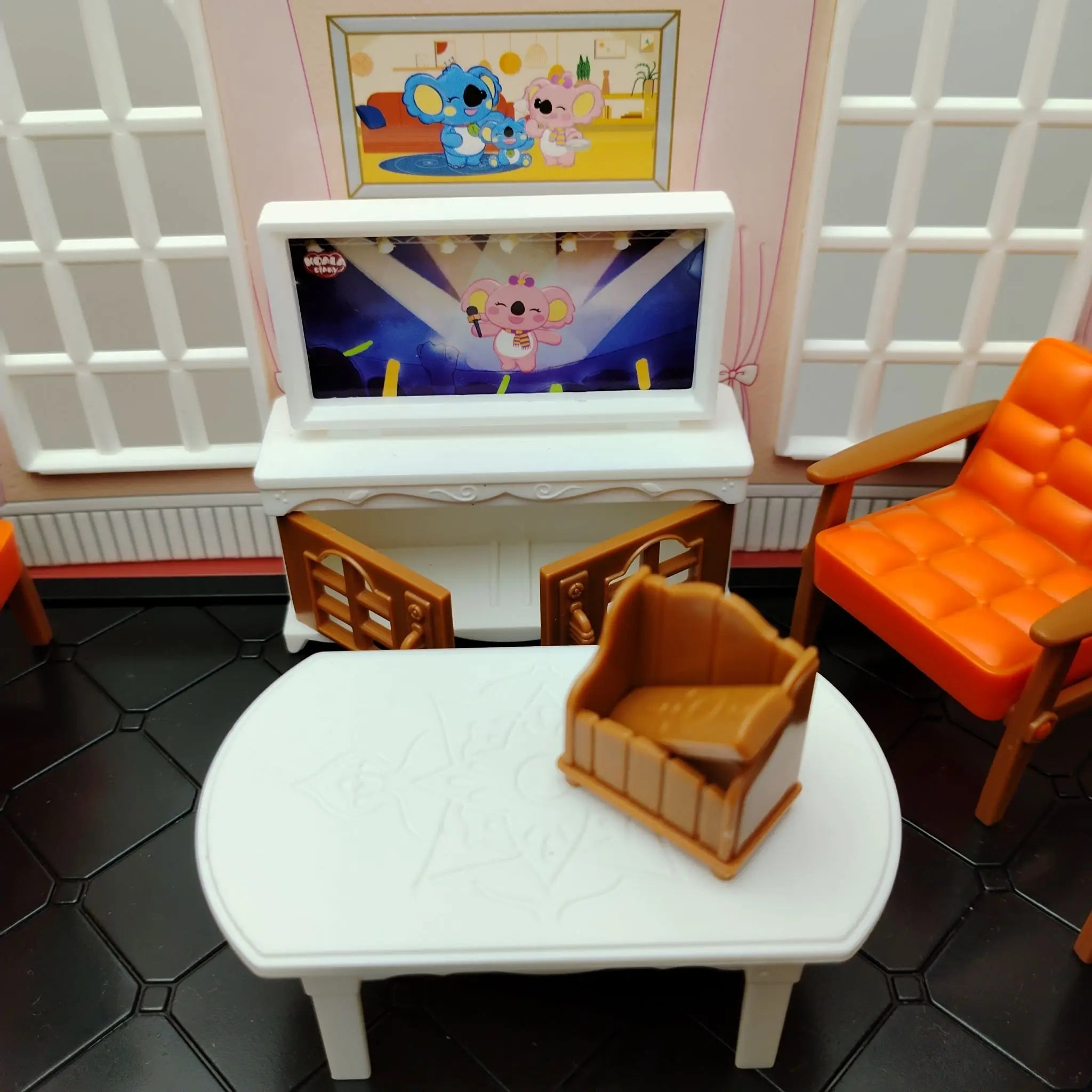 DIY Miniature Room Box Kit - Living Room & Flower Shop