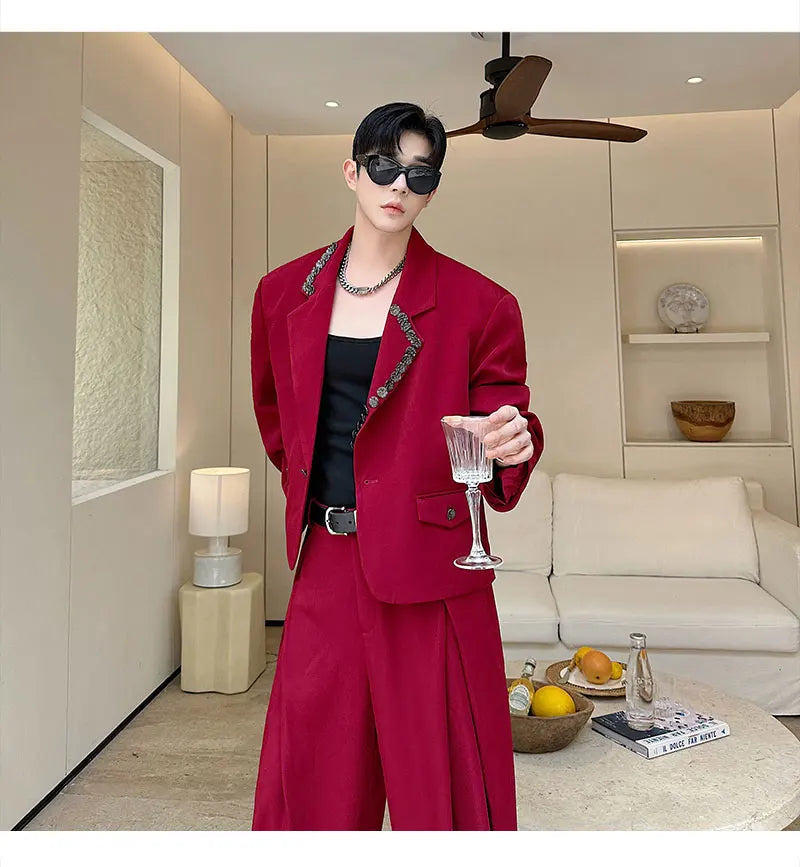 Statement Red Oversized Suit