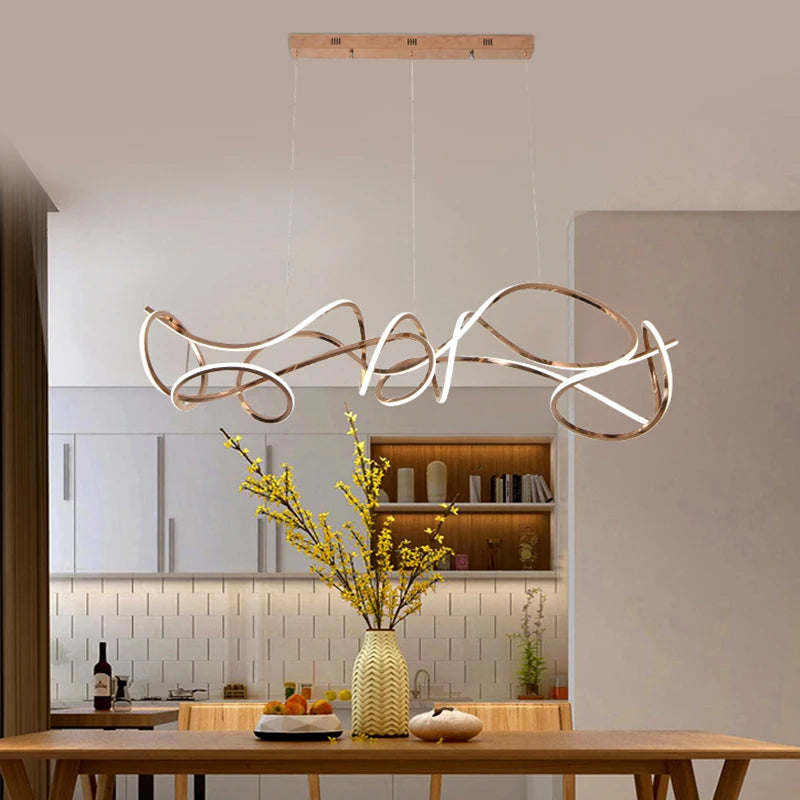 Modern Abstract LED Chandelier