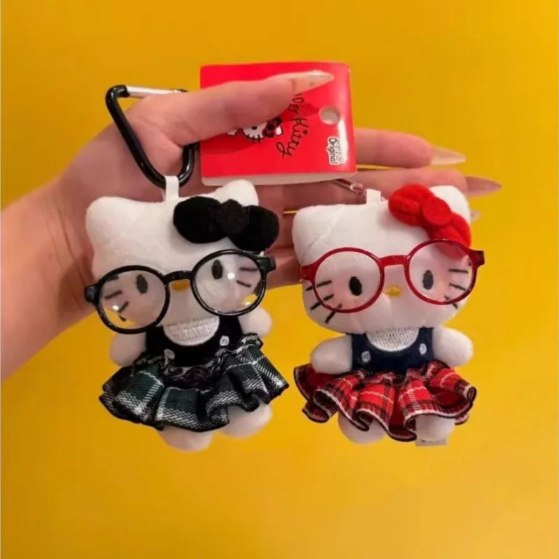 Plaid Hello Kitty Keychain Set