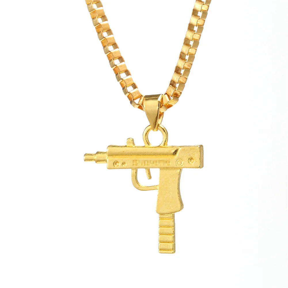 ﻿ Detailed Firearm Pendant Chain